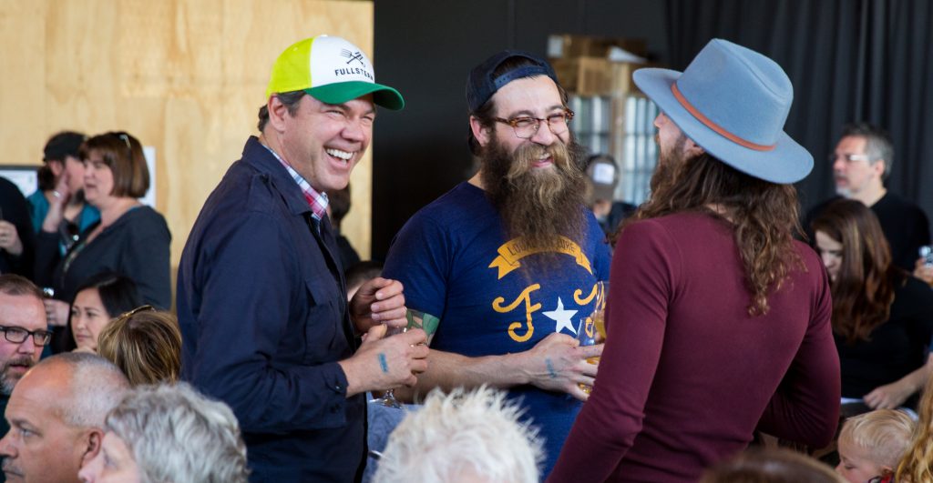 photos from the viewing party for order/fire's 4th episode and pig picking at Free Range Brewing (Photo by Darius Evans)