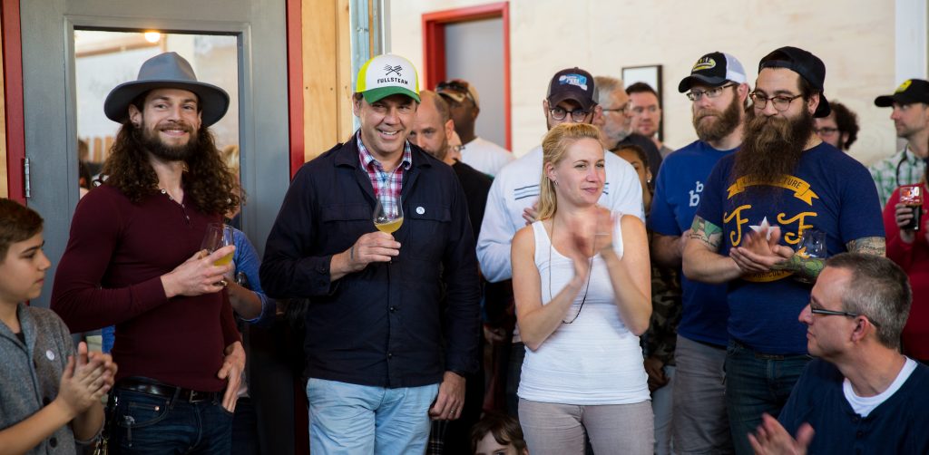 photos from the viewing party for order/fire's 4th episode and pig picking at Free Range Brewing (Photo by Darius Evans)